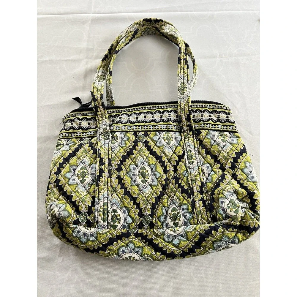 Vera Bradley Cambridge Small Tote Double Handles Zip Retired